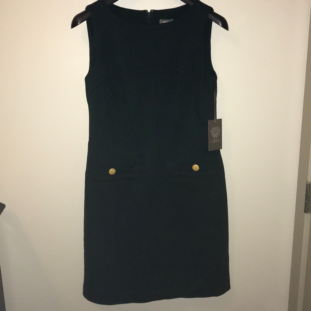 NWT Vince Camuto Hunter Green Sheath Dress